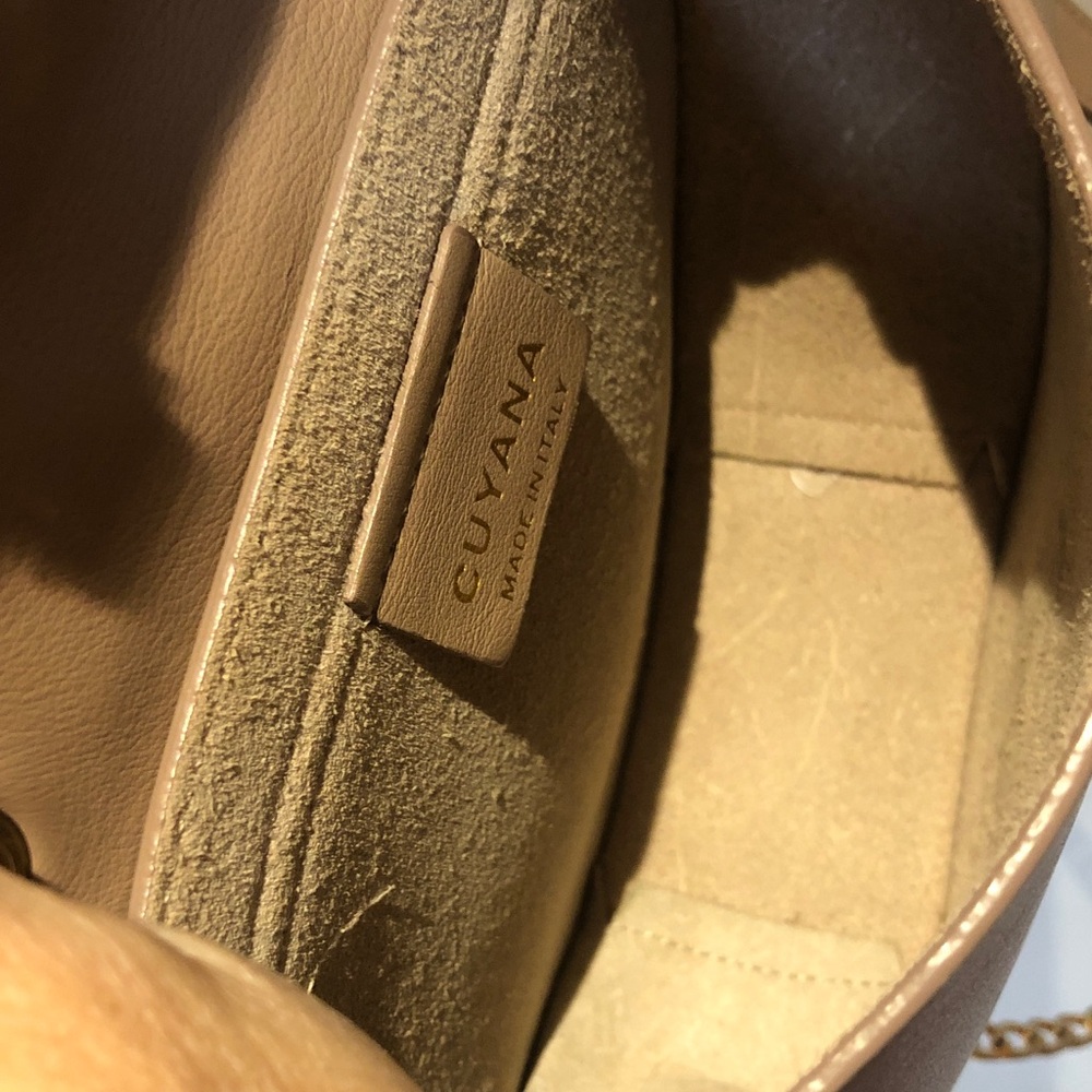 Cuyana Mini Saddle Bag Dusty Pink Quartz Leather Shoulder Bag A1 - Picture 11 of 11